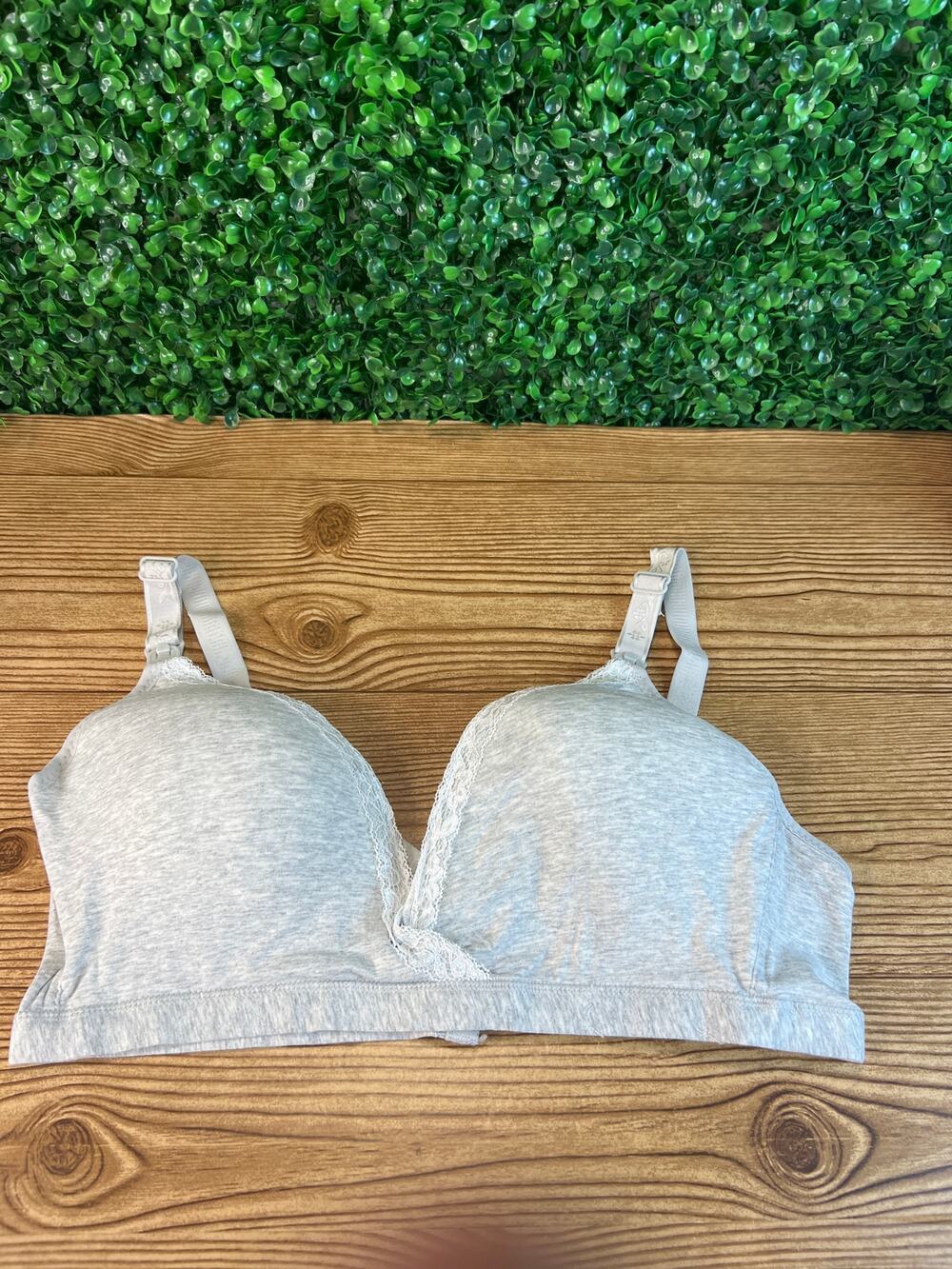 NWT Women’s Plus Size Cotton Bra 44D Comfortable Full Coverage Wireless Comfort